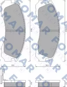 FOMAR FRICTION fo478081 -  Комплект тормозных колодок, дисковый тормоз